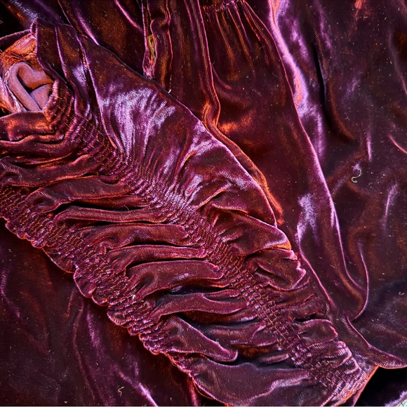 1940’s silk velvet dress - Picture 9 of 11